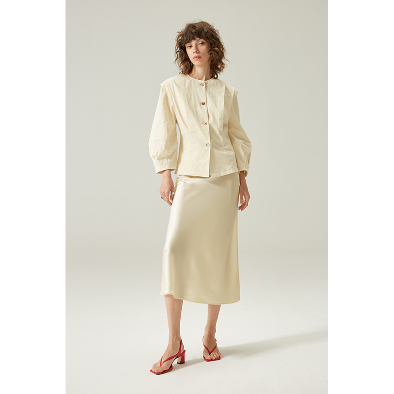 Tailored Trouser Wide - RUIEE Triple Acetate Satin Wide Leg