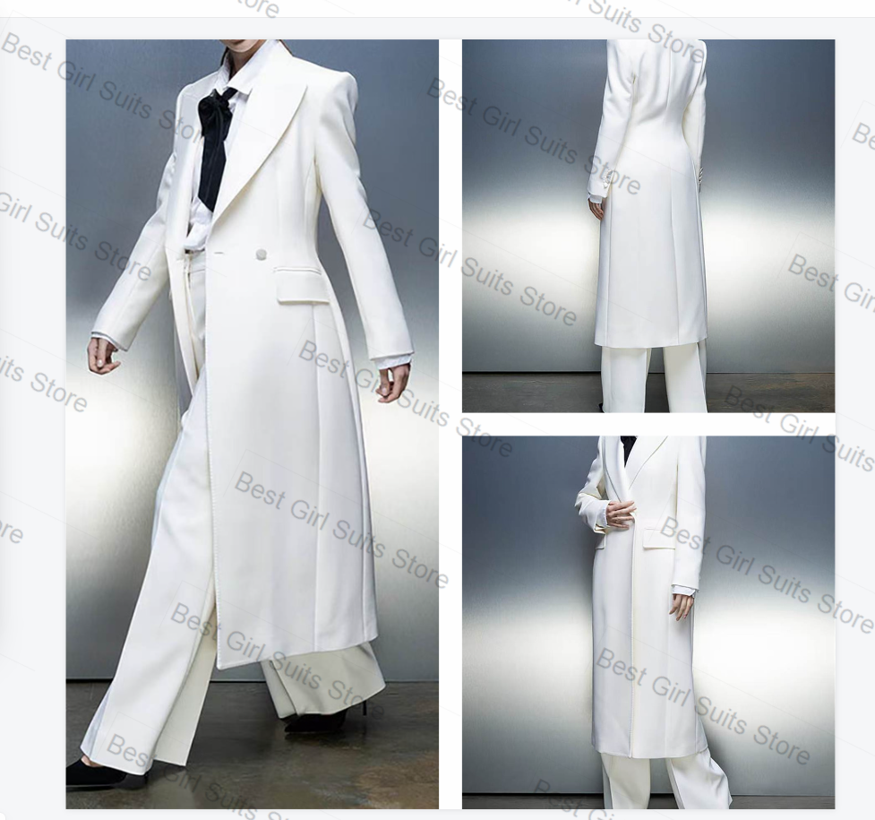 Blazer Set Women Formal - White Women Suit Set 2 Pcs