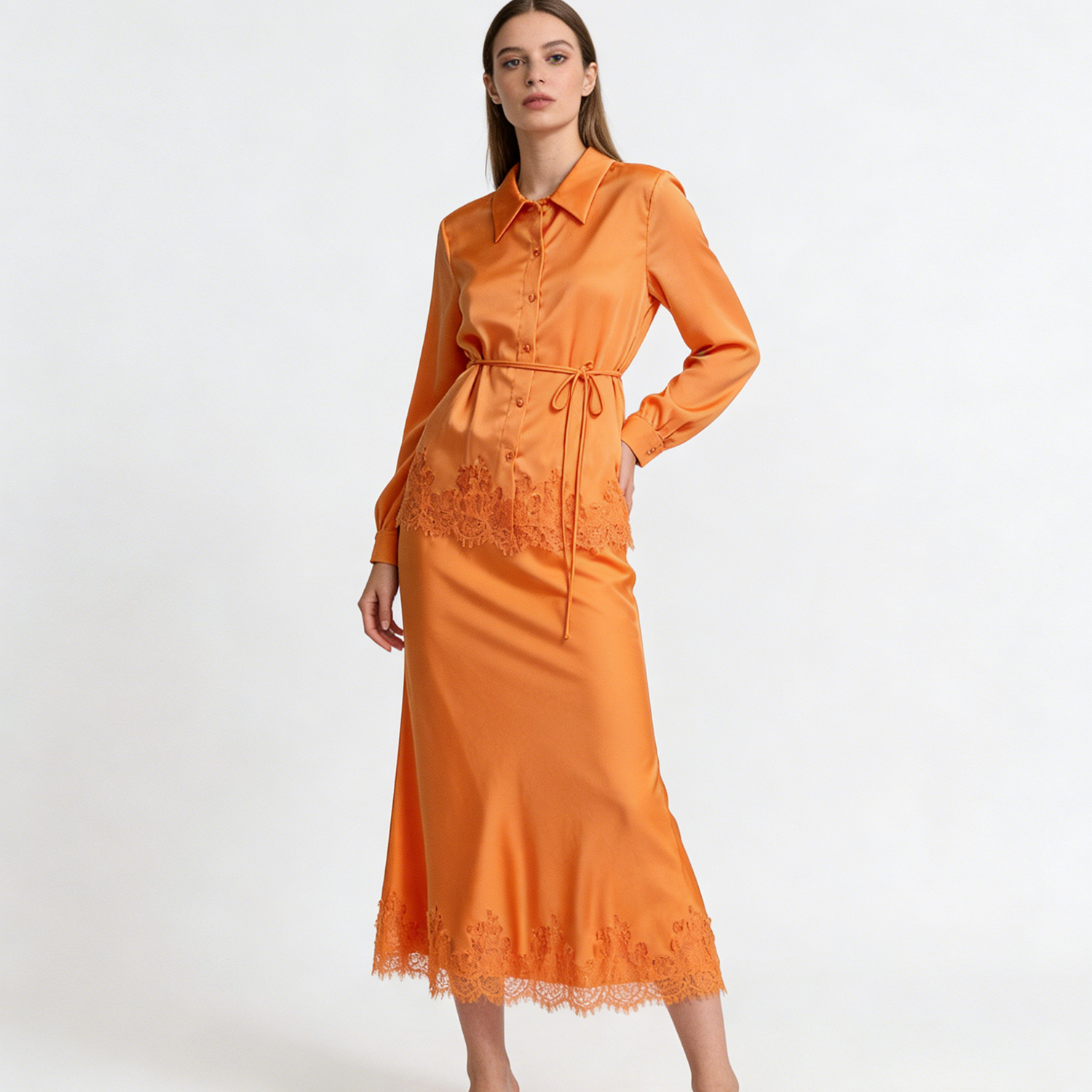 Women Formal Wear Shirts - LIMO 2026 New Woman Elegant Satin