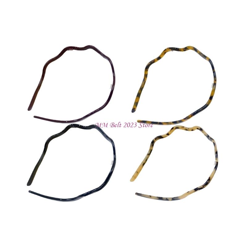 Formal Wear Hairstyles For Women - 49ME 2PCS Acetate Hairbands Wavy Trim