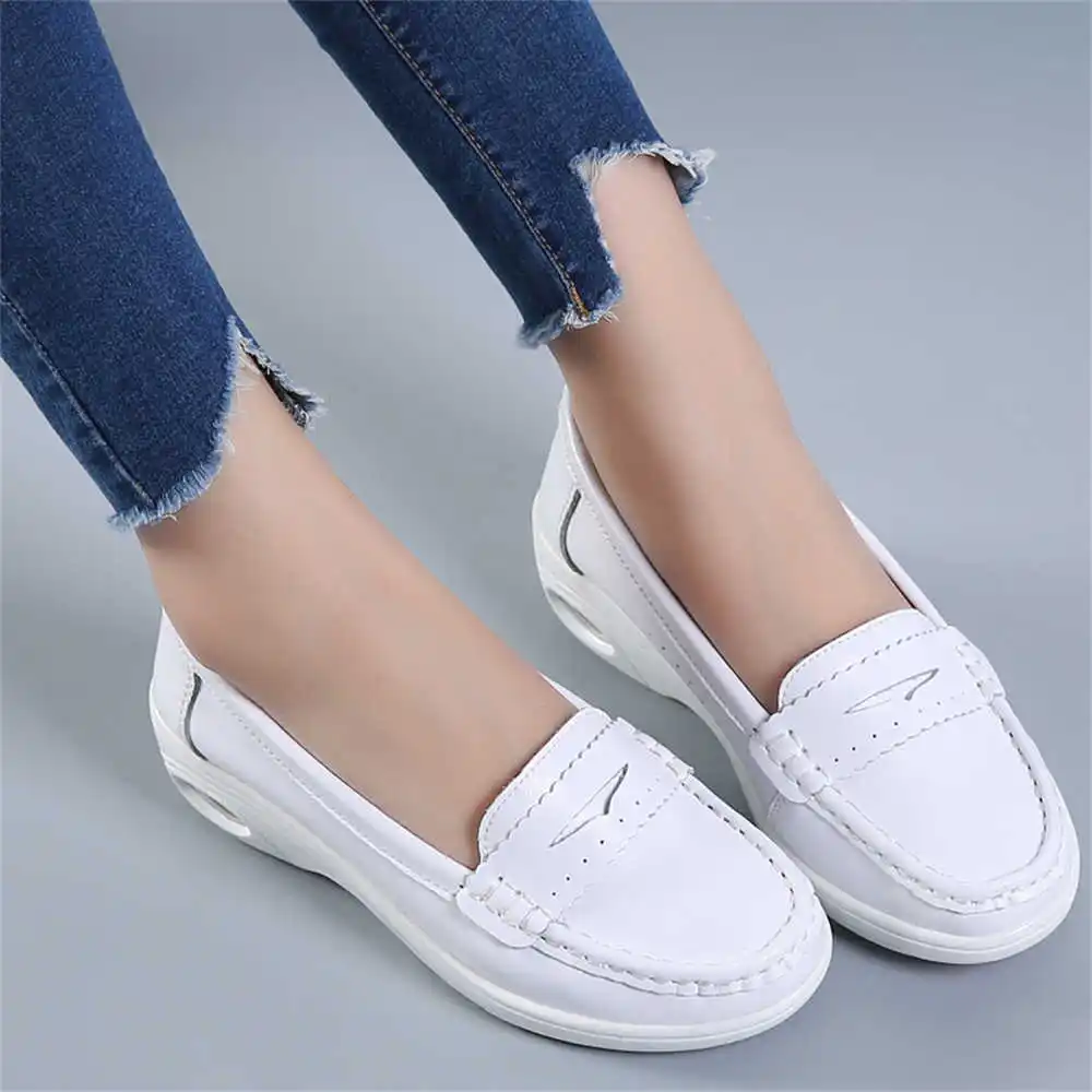 Thick Sole Slipon White Traine - Formal Evening Wear Women Uk reseña y precio