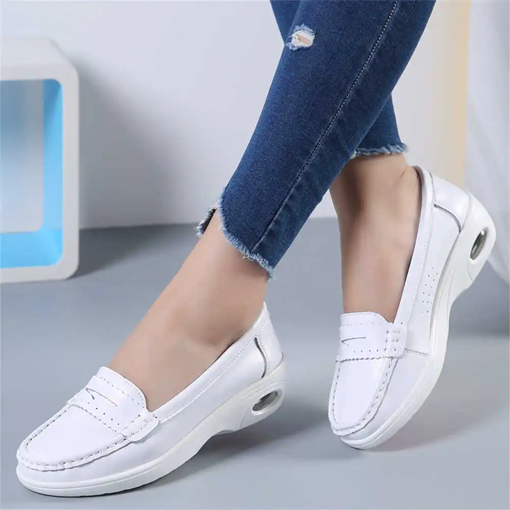 Thick Sole Slipon White Traine - Formal Evening Wear Women Uk reseña y precio