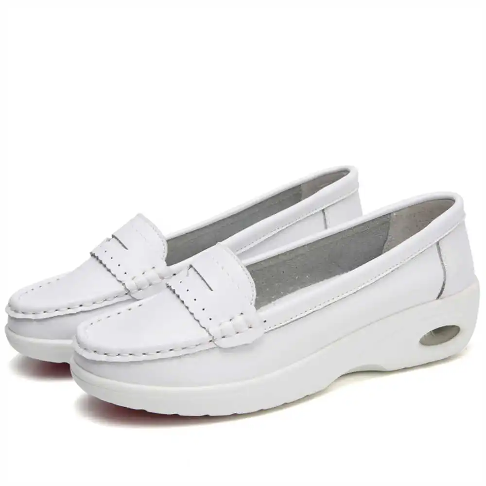 Thick Sole Slipon White Traine - Formal Evening Wear Women Uk reseña y precio