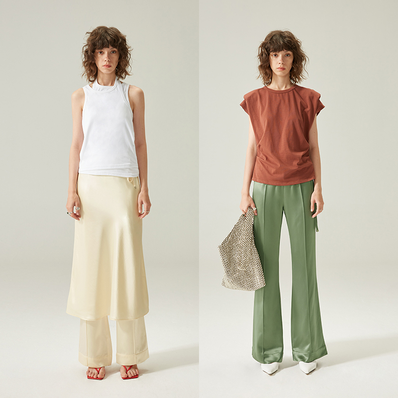 RUIEE Triple Acetate Satin Wid - Tailored Trouser Wide reseña y precio