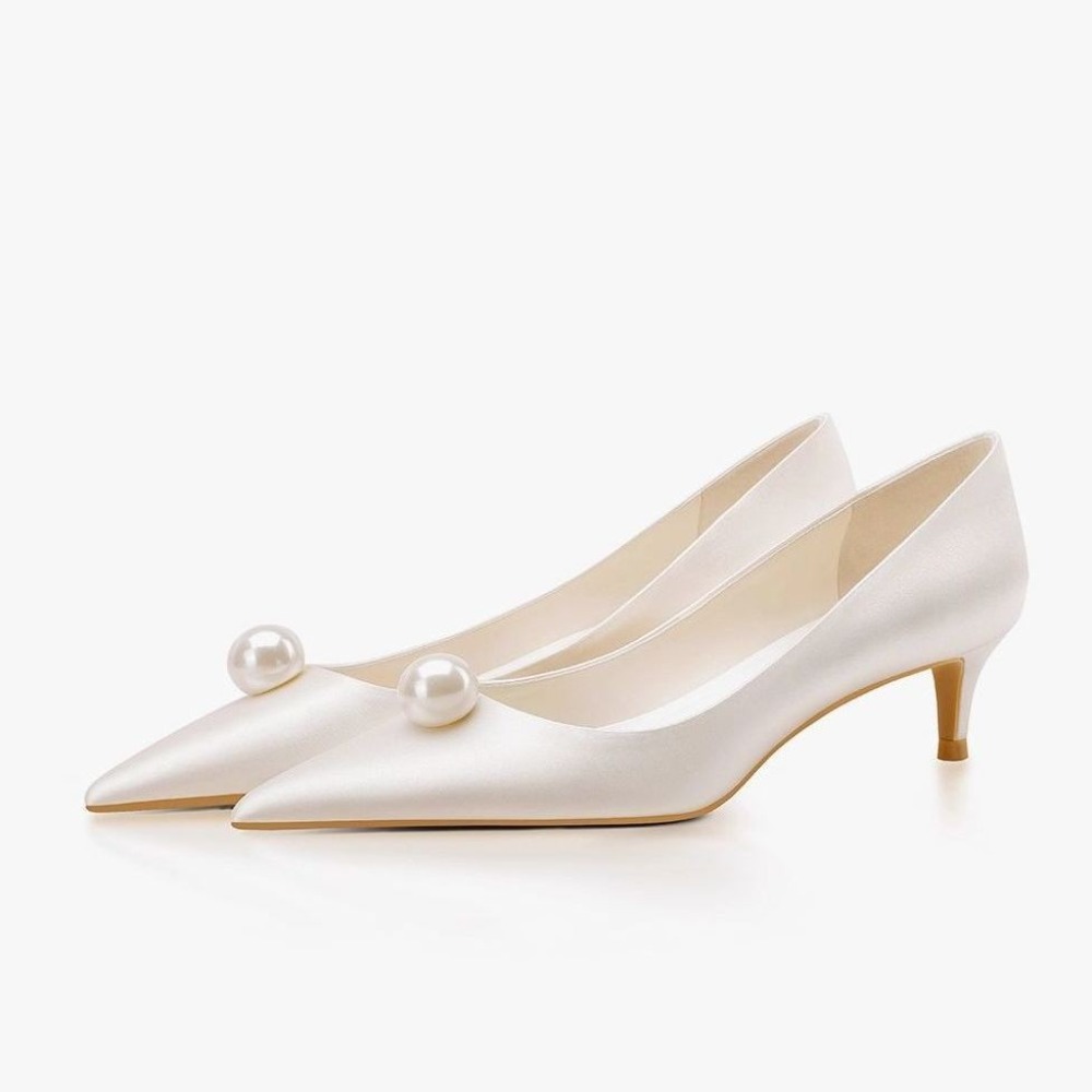 New White Satin Wedding Bride  - Women Formal Wear For Wedding reseña y precio
