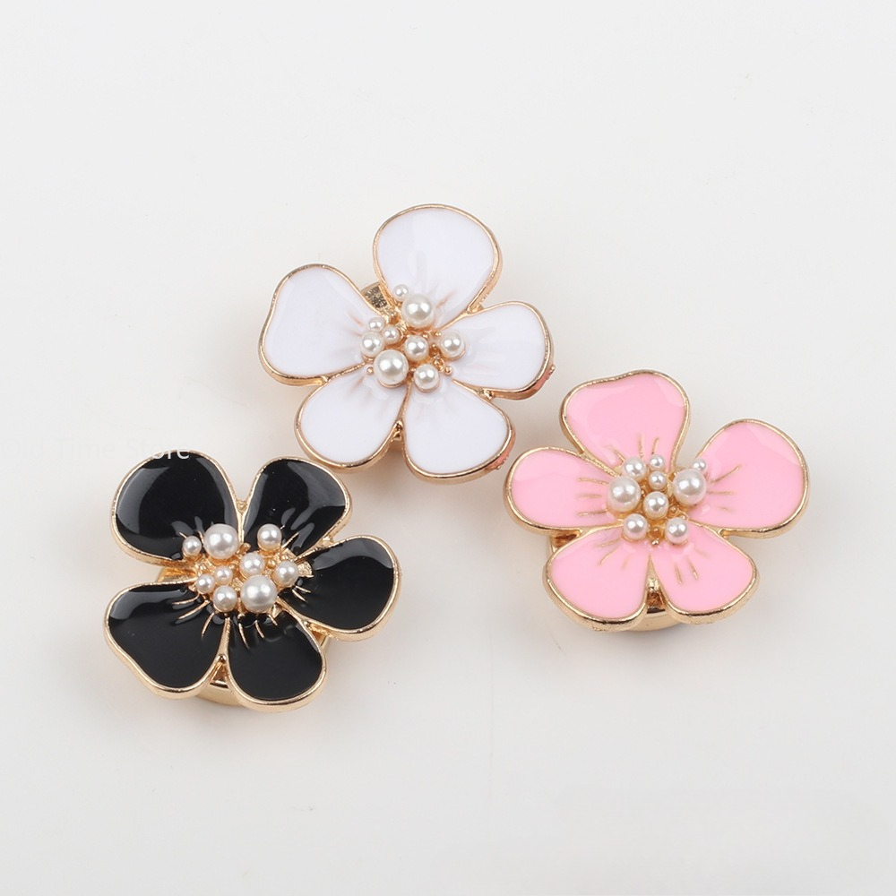 1pc Pearl Camellia Button Cove - Women Formal Wear Shirts reseña y precio