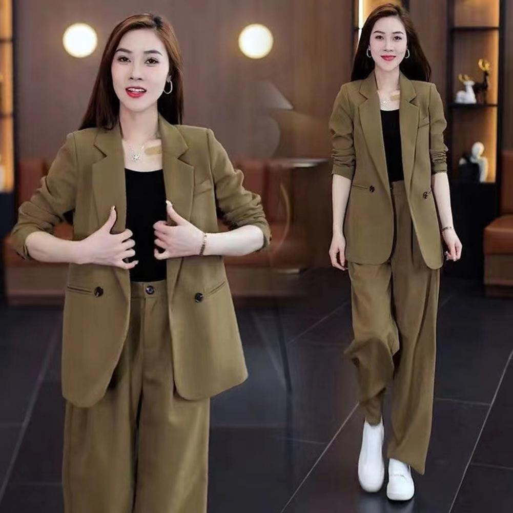 2 Pcs/Set Spring New Loose Sli - Blazer Set Women Formal reseña y precio
