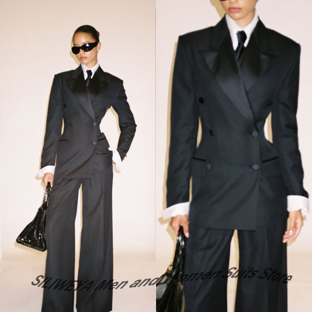 Professional Women's Black Dou - Women Formal Wear Shirts reseña y precio