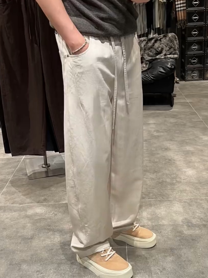Men's Summer Casual Pants Silk - Tailored Trouser Wide reseña y precio