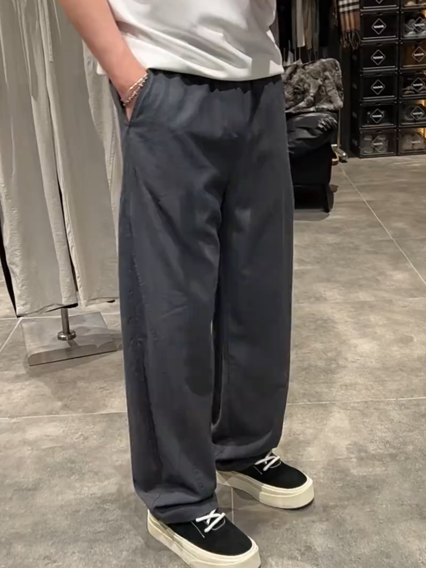 Men's Summer Casual Pants Silk - Tailored Trouser Wide reseña y precio