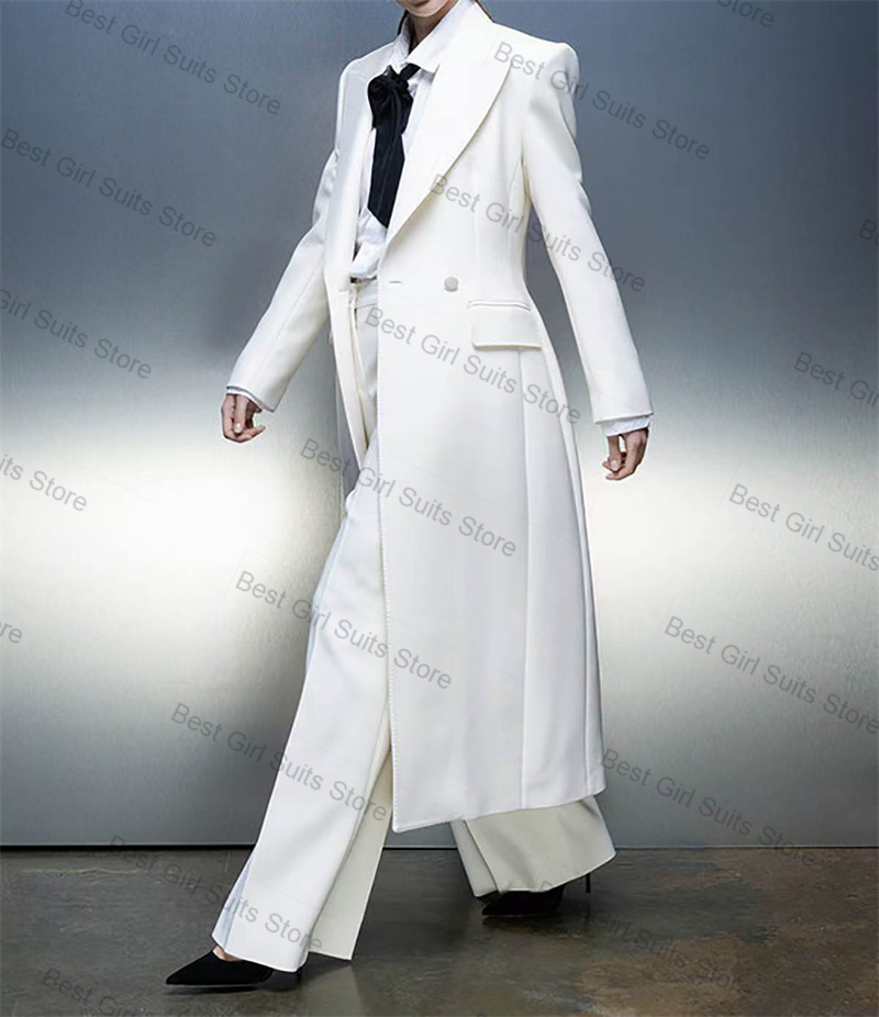 White Women Suit Set 2 Pcs Lon - Blazer Set Women Formal reseña y precio