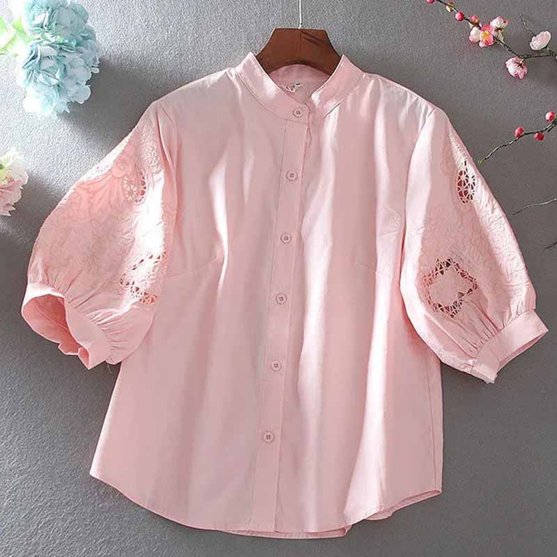 2025 Summer Pure Cotton Stand- - Female Formal Wear reseña y precio
