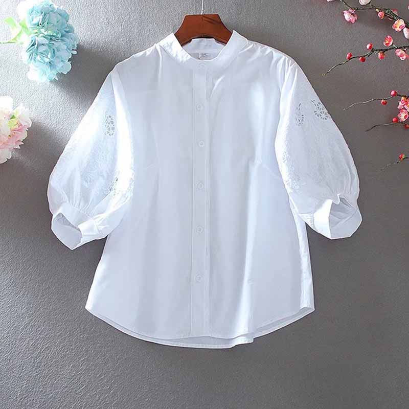 2025 Summer Pure Cotton Stand- - Female Formal Wear reseña y precio