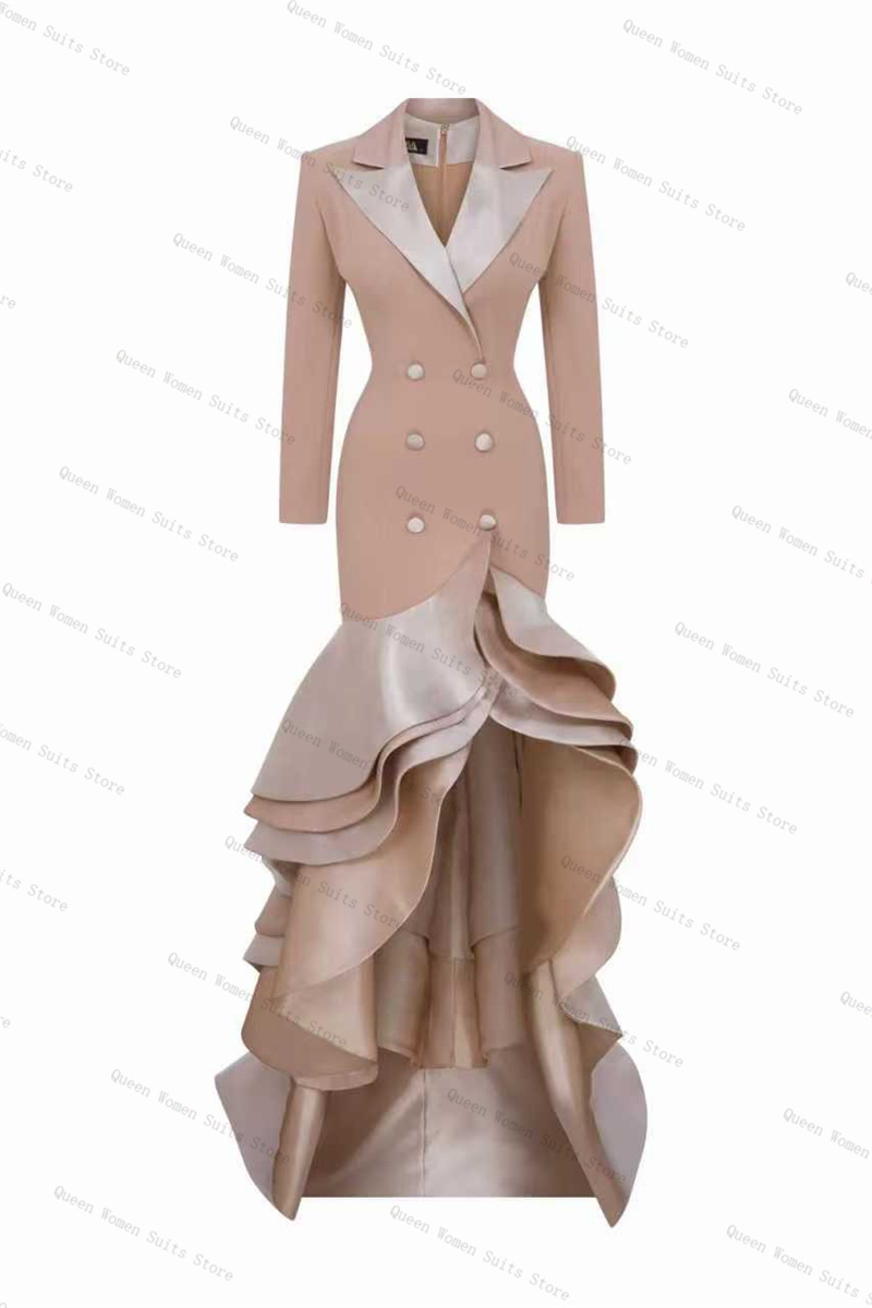 Champagne Women Suit 1 Piece L - Women Formal Wear Coat reseña y precio