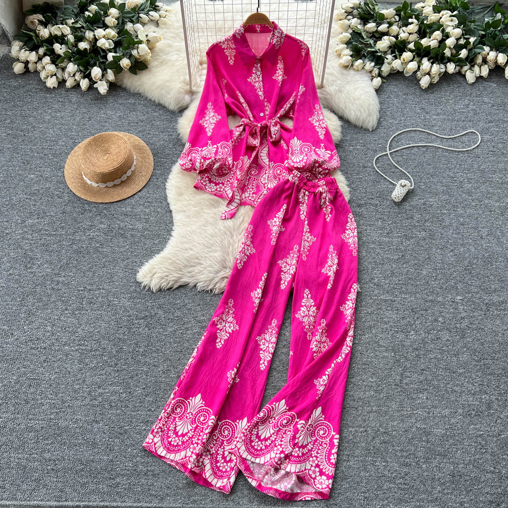 Sexy Two Pieces Sets Chic Polo - Women'S Formal Wear Pants reseña y precio