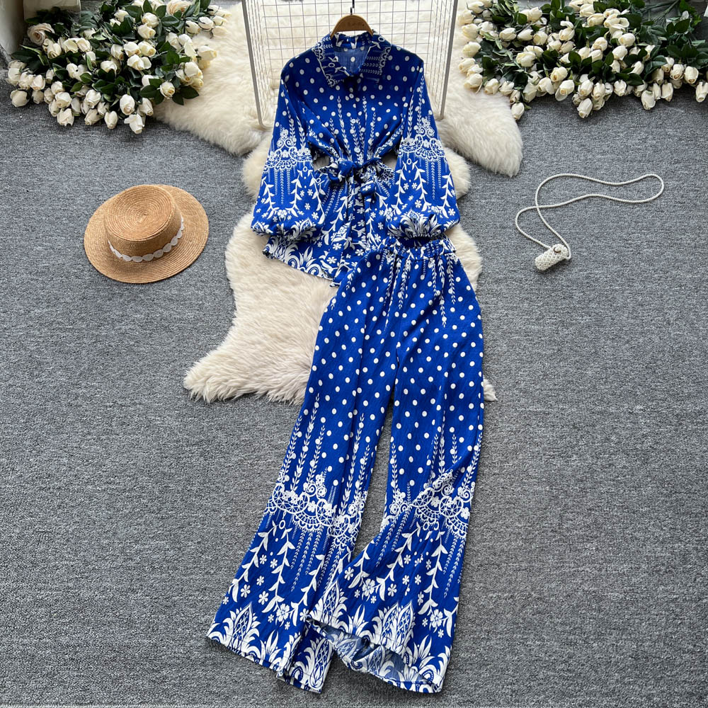 Sexy Two Pieces Sets Chic Polo - Women'S Formal Wear Pants reseña y precio