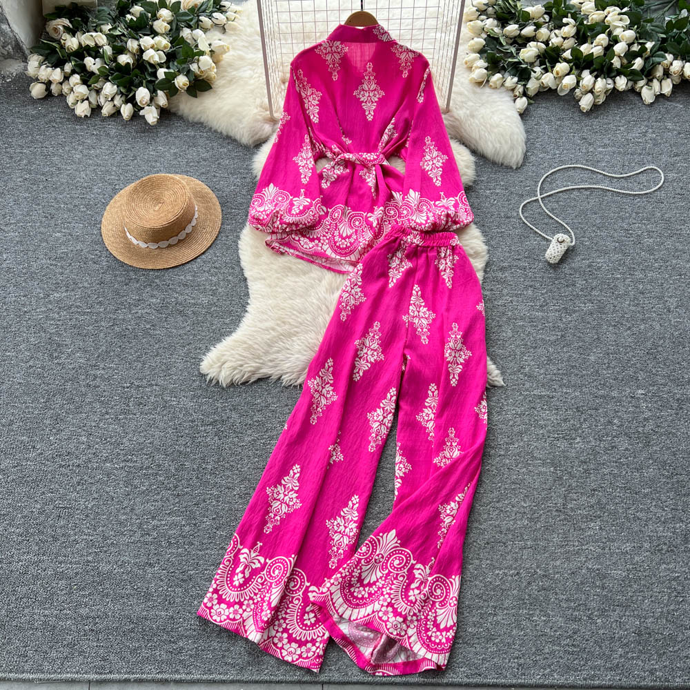 Sexy Two Pieces Sets Chic Polo - Women'S Formal Wear Pants reseña y precio