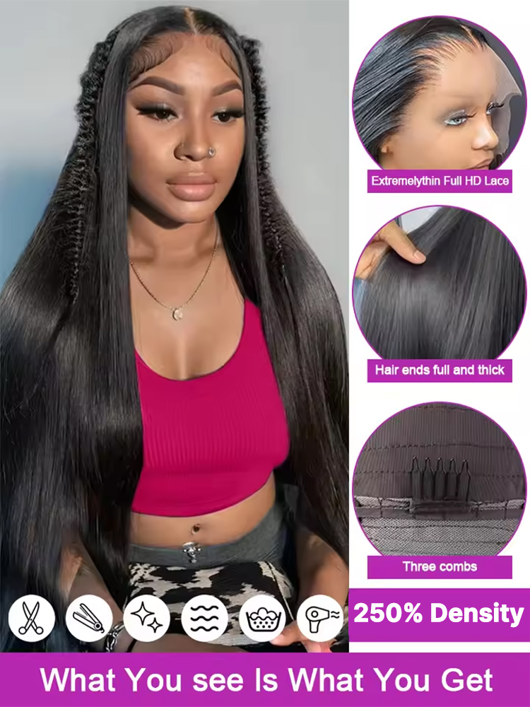 20 42 Inch 13x6 13x4 250% HD L - Formal Wear Hairstyles For Women reseña y precio