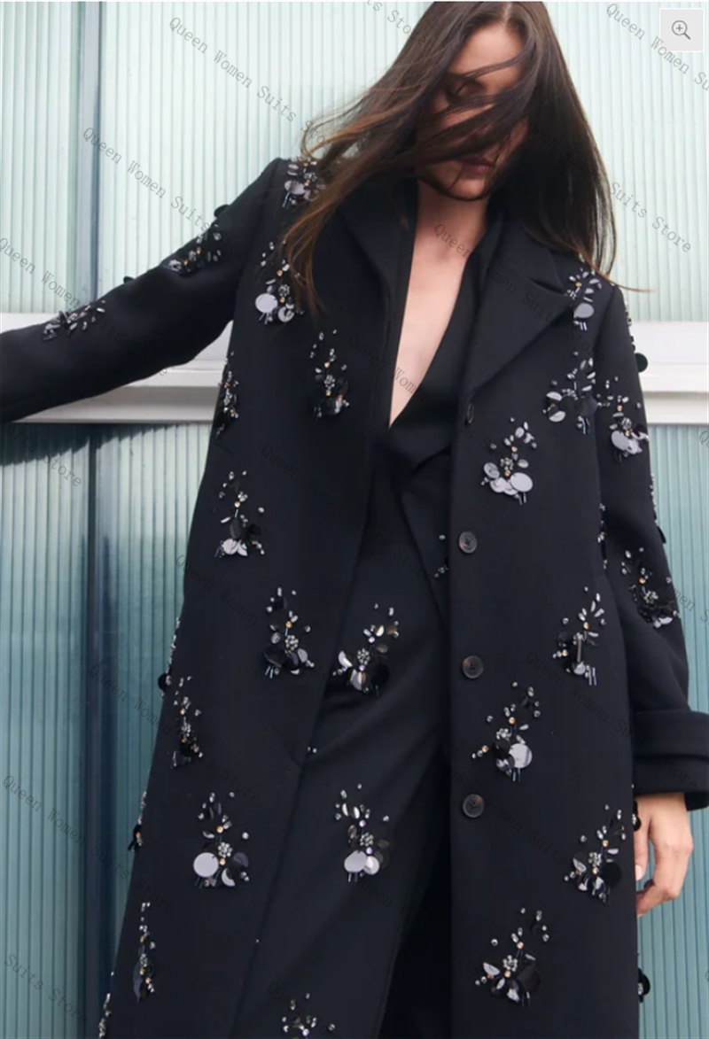 Cashmere Crystals Women Suit 1 - Women Formal Wear Coat reseña y precio