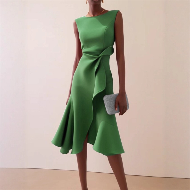 Women Sleeveless Solid Color R - Female Formal Wear reseña y precio