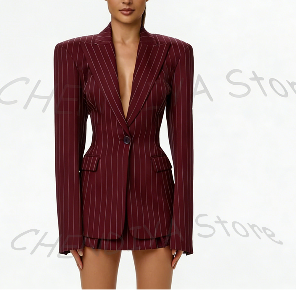 Classic Striped Women's Blazer - Women'S Formal Wear Pants reseña y precio