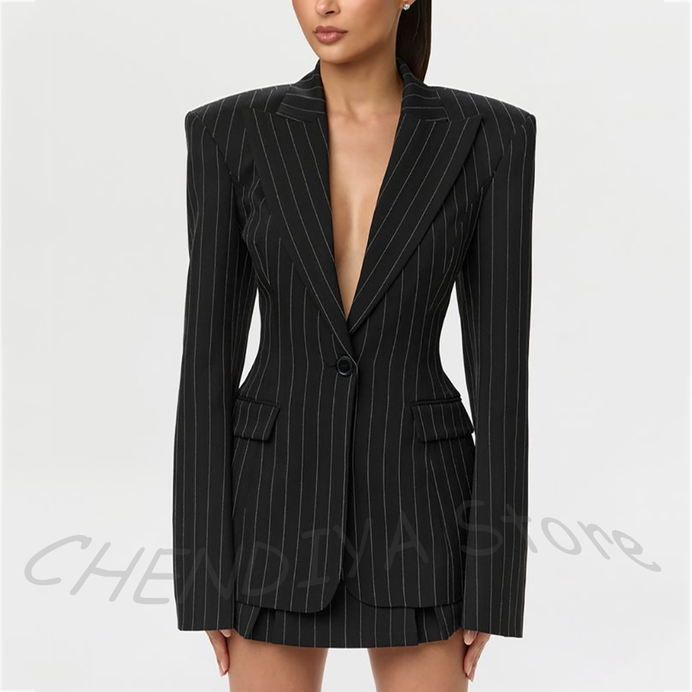 Classic Striped Women's Blazer - Women'S Formal Wear Pants reseña y precio