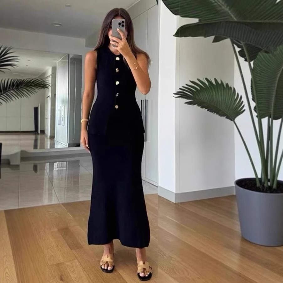 Round-neck Single-breasted Sle - Female Formal Wear reseña y precio
