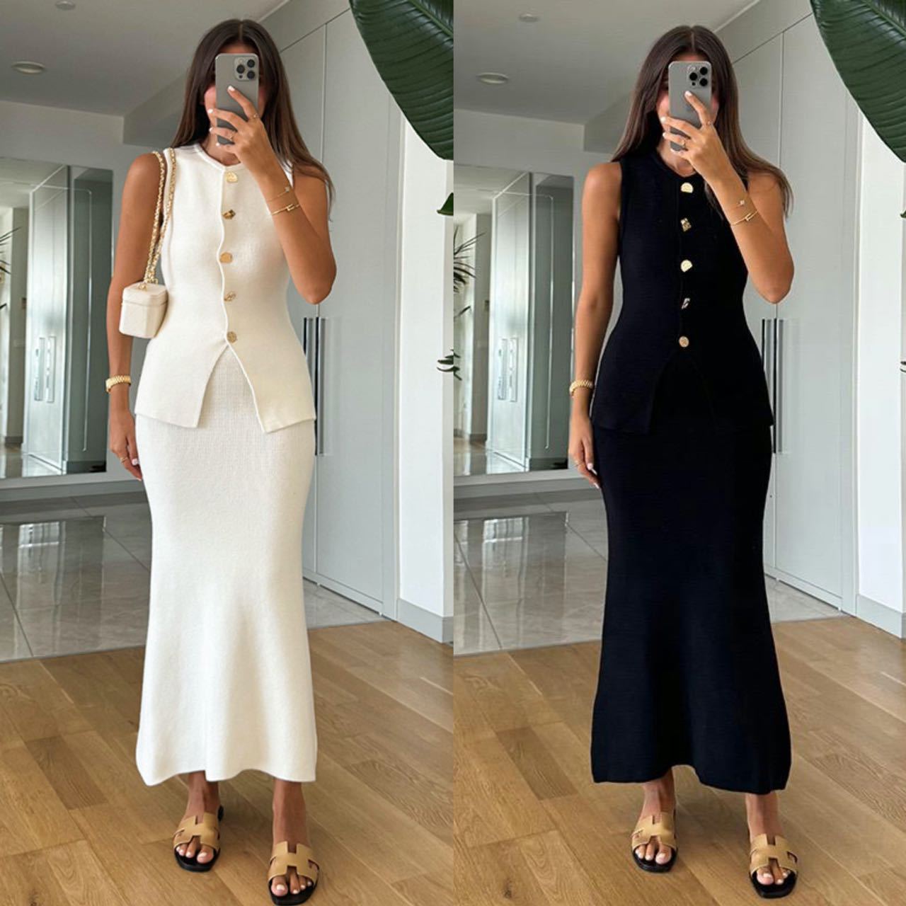 Round-neck Single-breasted Sle - Female Formal Wear reseña y precio