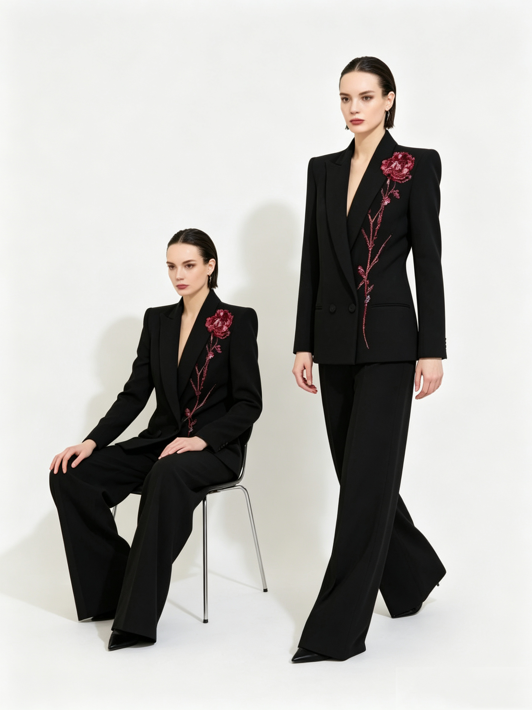 Black Women Suits Set 2 Piece  - Women Formal Wear Coat reseña y precio