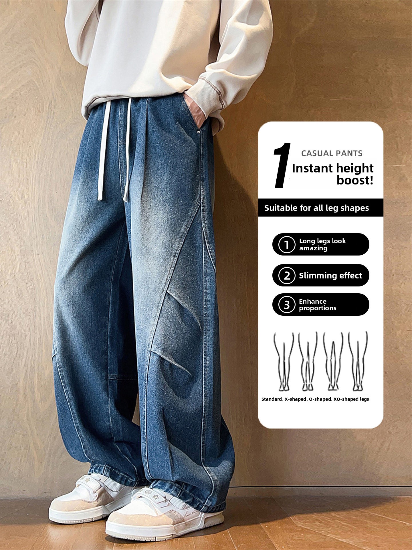Nainiu 3D Tailored Loose Wide  - Tailored Trouser Wide reseña y precio