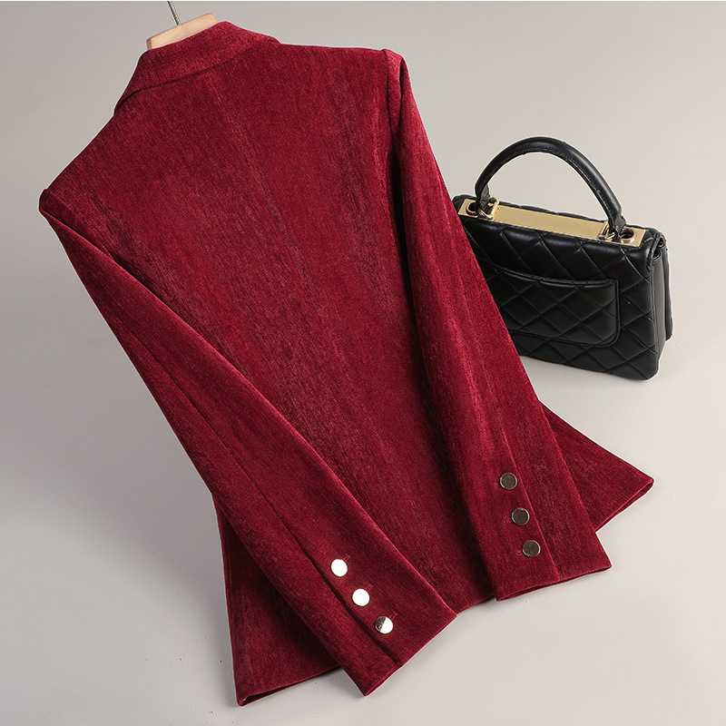 Yellow Gold Velvet Blazer Wome - Women Formal Wear Coat reseña y precio