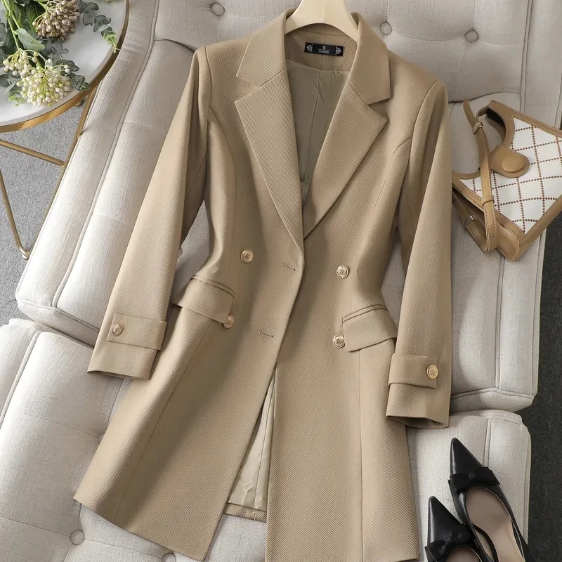 Autumn Winter Jacket Women Lon - Women Formal Wear Coat reseña y precio