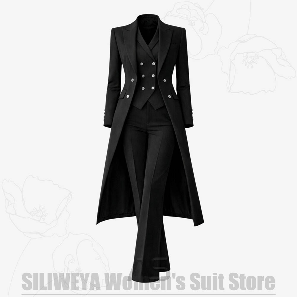 Women's Suit 3 Piece Double Br - Women Formal Wear Shirts reseña y precio