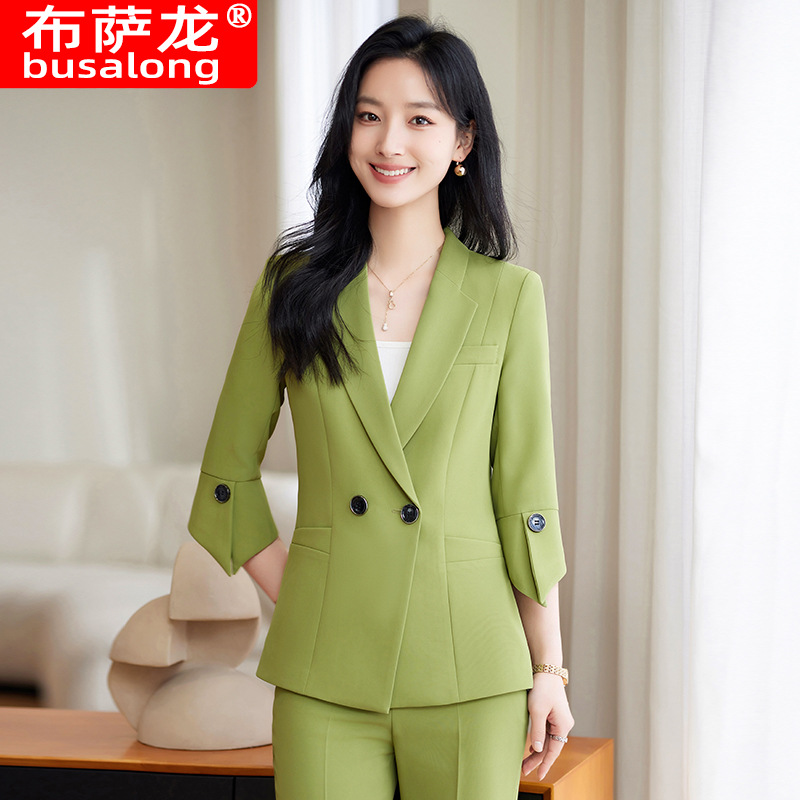 Spring Summer New Yellow Suit  - Women Formal Wear Shirts reseña y precio
