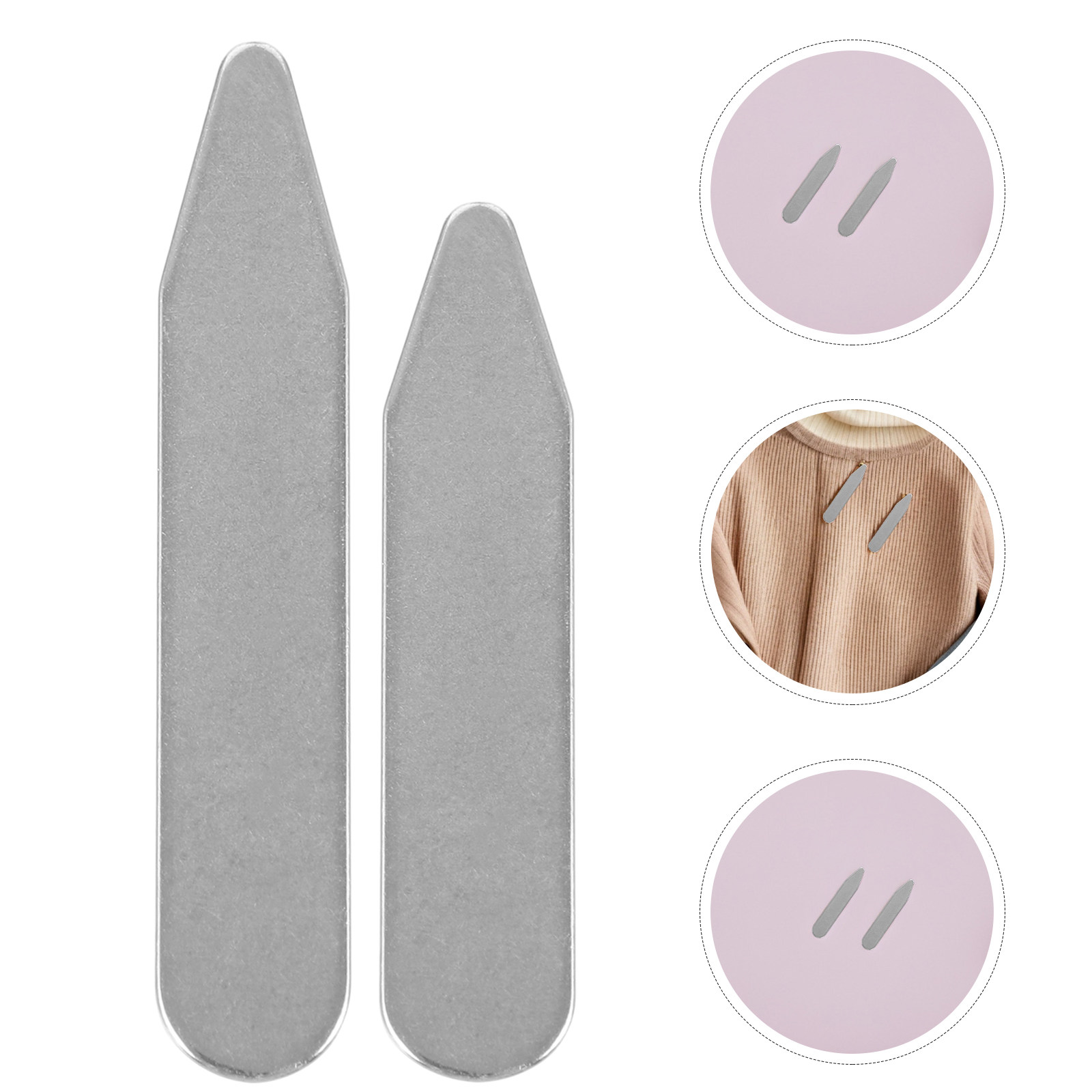 Stainless Steel Collar Stays f - Women Formal Wear Shirts reseña y precio