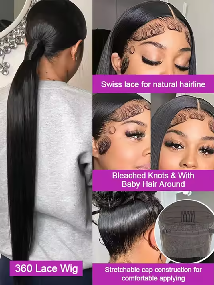 Silky Bone Straight 360 Full H - Formal Wear Hairstyles For Women reseña y precio