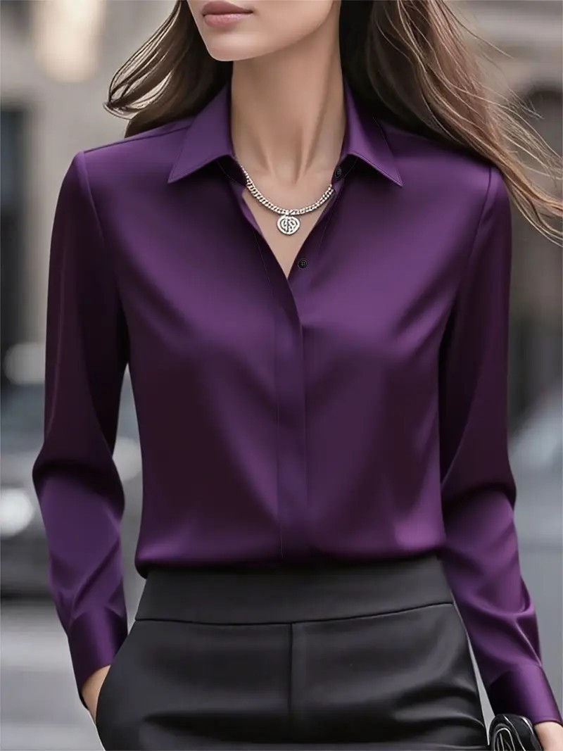Women's Solid Color Long Sleev - Female Formal Wear reseña y precio