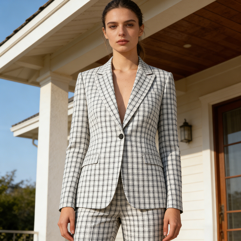 One-Button Women's Suits Luxur - Blazer Set Women Formal reseña y precio