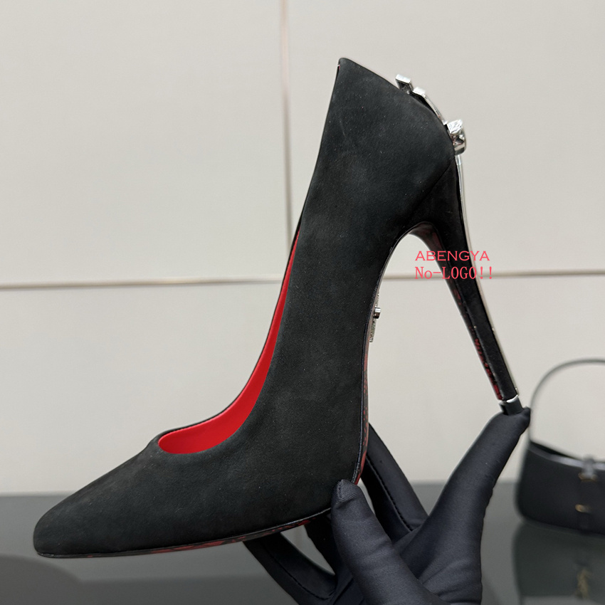 Designer Black Leather High He - Women Formal Wear For Wedding reseña y precio