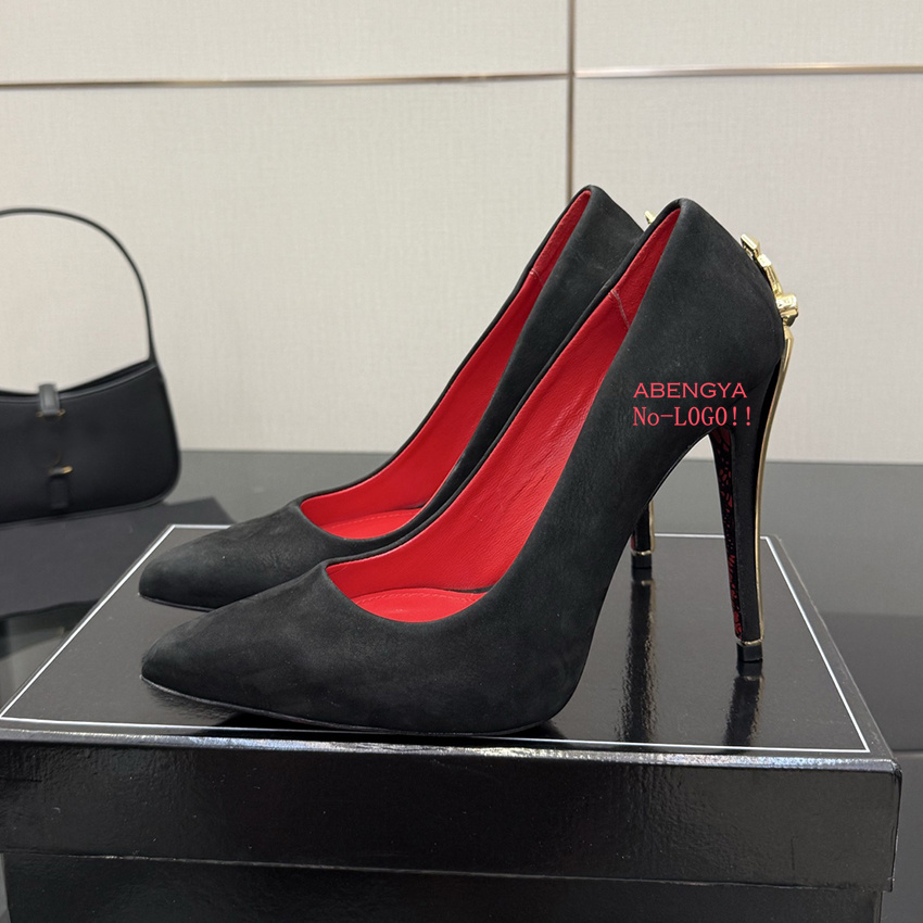 Designer Black Leather High He - Women Formal Wear For Wedding reseña y precio