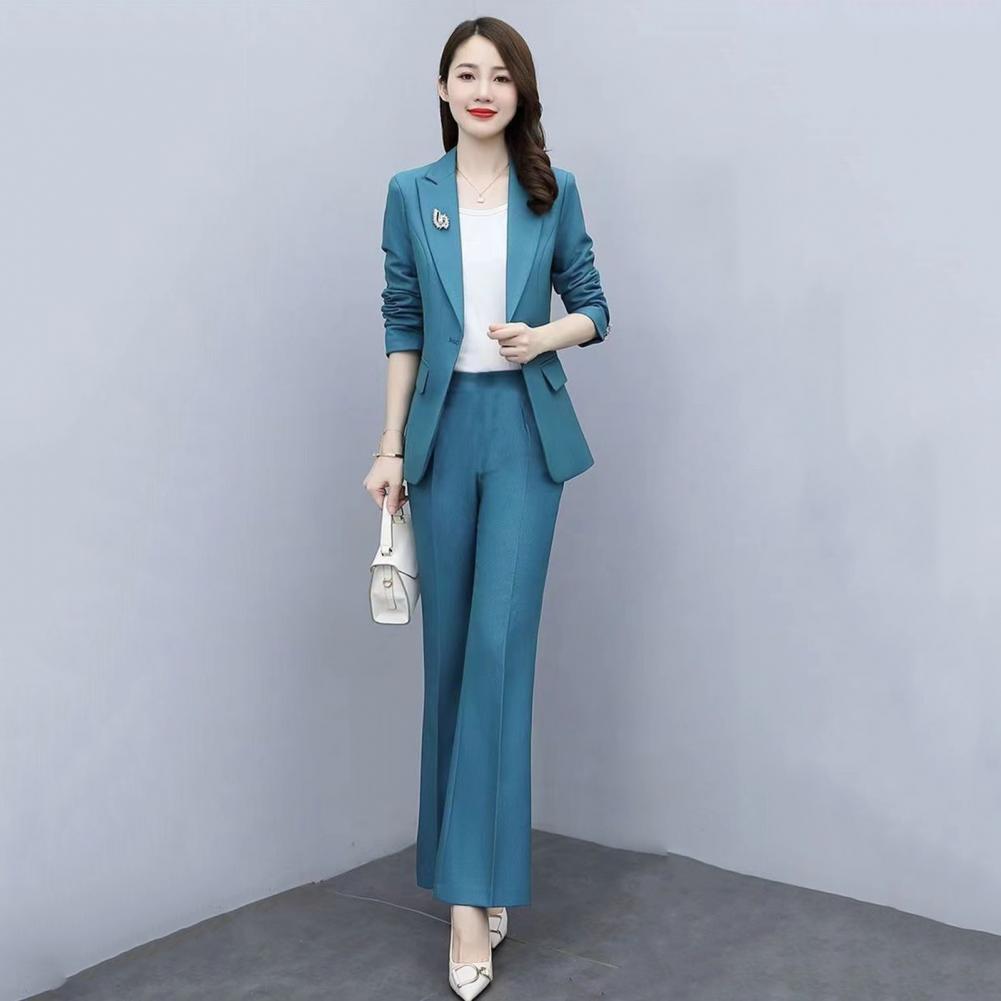 2 Pcs/Set Lady Formal Coat Pan - Women'S Formal Wear Pants reseña y precio