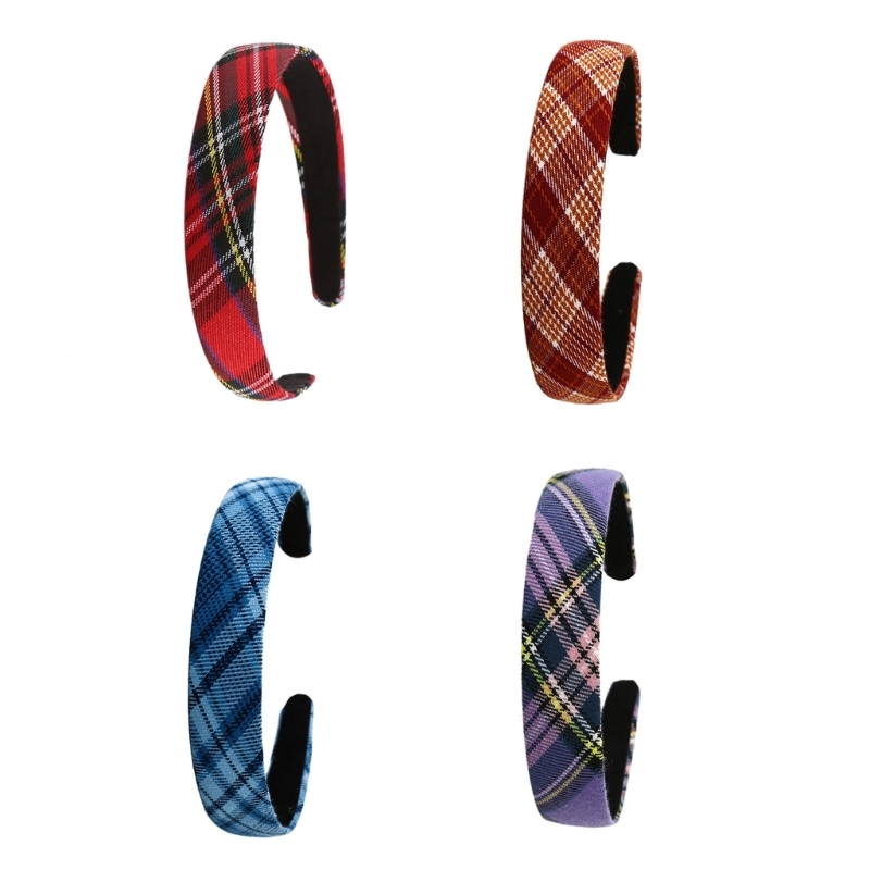 Checkered Hairhoop Fabric Wide - Formal Wear Hairstyles For Women reseña y precio