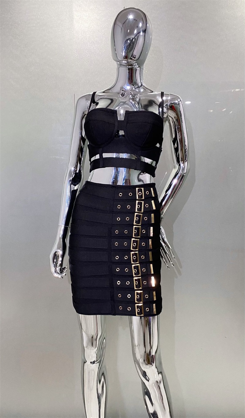 Black White Bandage Women Prom - Women Formal Wear Black And White reseña y precio