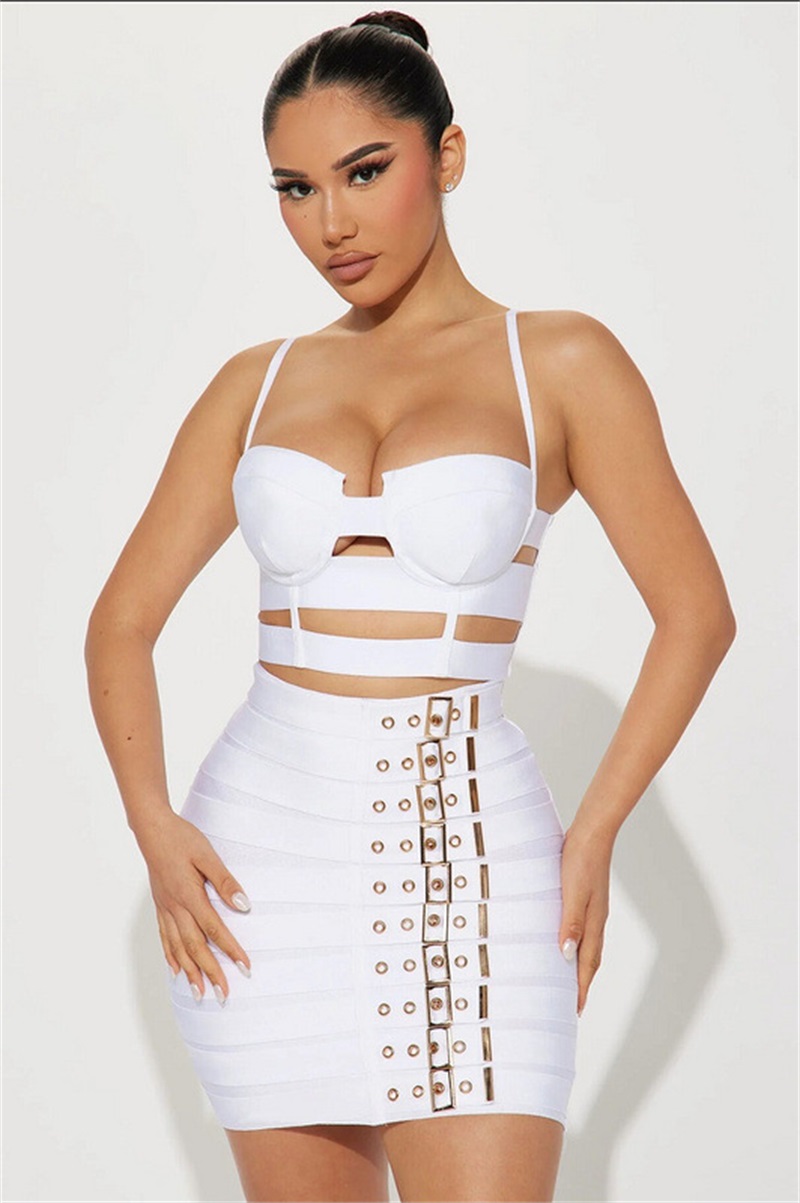 Black White Bandage Women Prom - Women Formal Wear Black And White reseña y precio