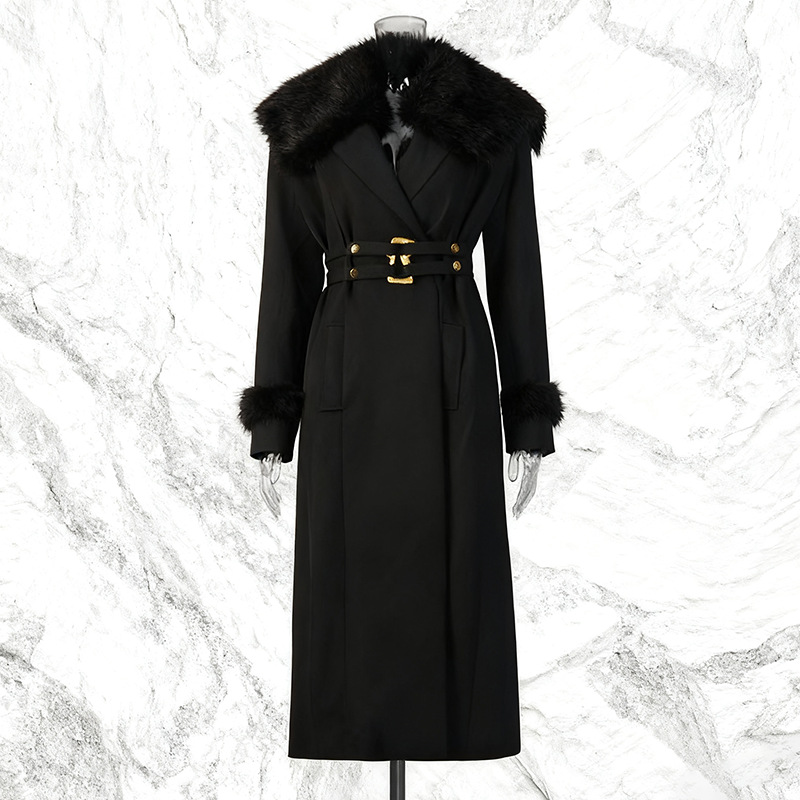 Fur Women Coat Windbreaker Bel - Women Formal Wear Coat reseña y precio