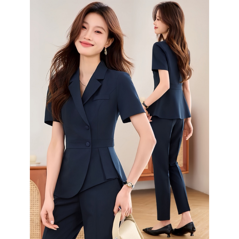 Navy blue women's thin profess - Women Formal Wear Shirts reseña y precio